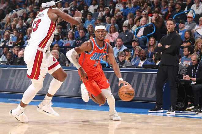 聯(lián)盟第一！亞歷山大29+8雷霆逆轉(zhuǎn)熱火 維金斯23分霍姆格倫16+9