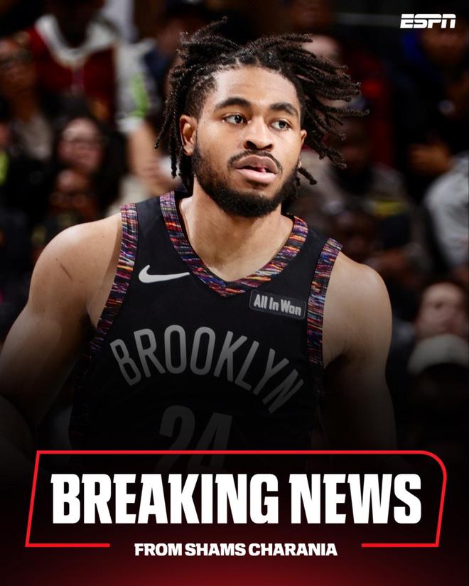 Shams：籃網(wǎng)裁掉后衛(wèi)卡梅倫-托馬斯，本賽季場(chǎng)均15.6分